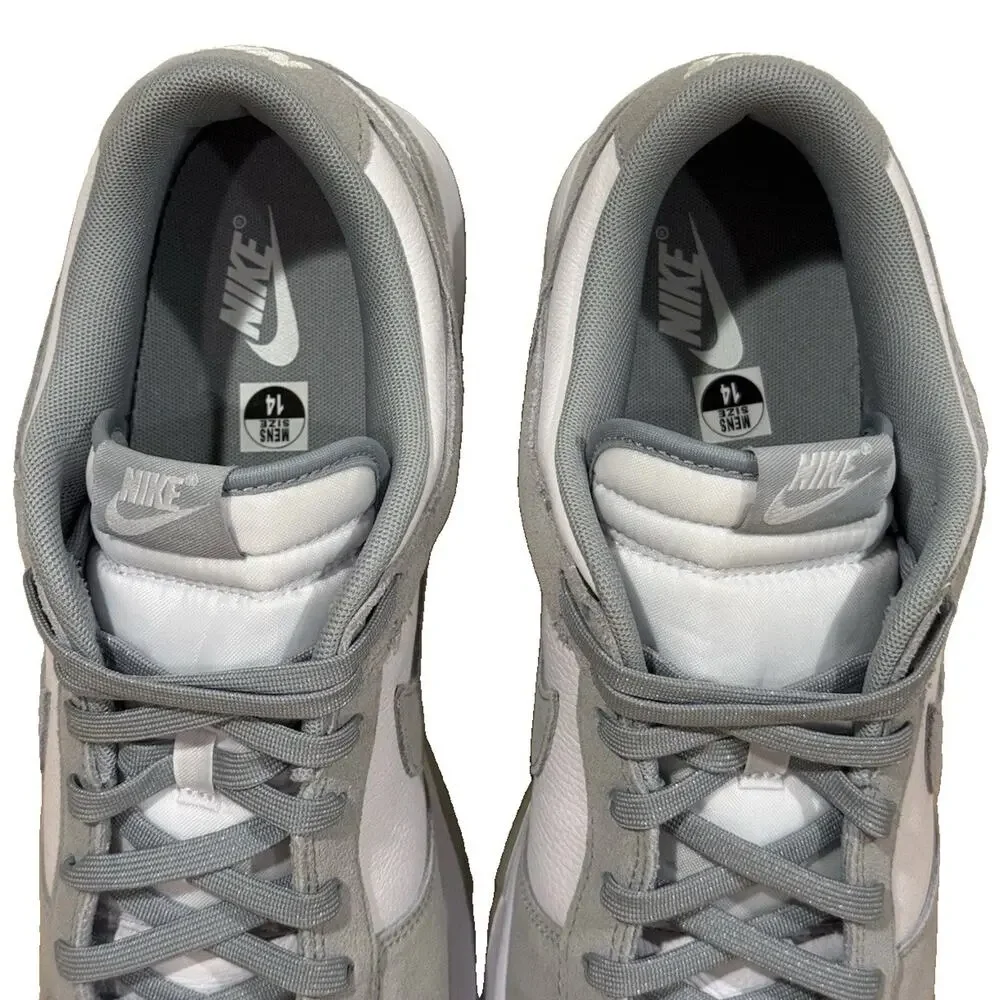 Nike Dunk Low SE Men’s 14 White Light Pumice Gray FQ8249-101 New No Box